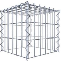 Gabiona - Gabiondeco - Gabion à assembler en hauteur 30 cm x 30 cm x 30 cm (l x h x p). maille 5 x 10 cm. Spirale. Attention : il manque une grille