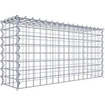 Gabiona - Gabiondeco - Gabion - Element de prolongation en hauteur 80 cm x 40 cm x 20 cm (l x h x p). maille 5 x 5 cm. Spirale. Attention : il manque
