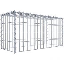 Gabiona - Gabiondeco - Gabion - Element de prolongation en hauteur 80 cm x 40 cm x 30 cm (l x h x p). maille 5 x 10 cm. Spirale. Attention : il