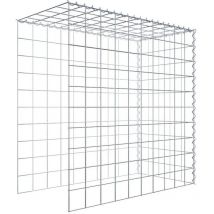 Gabiona - Gabiondeco - Gabion - Element de prolongation en hauteur et en longueur 100 cm x 100 cm x 50 cm (l x h x p). maille 10 x 10 cm. Spirale.