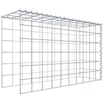 Gabiona - Gabiondeco - Gabion - Element de prolongation en hauteur et en longueur 100 cm x 60 cm x 30 cm (l x h x p). maille 10 x 10 cm. Spirale.