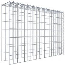 Gabiona - Gabiondeco - Gabion - Element de prolongation en hauteur et en longueur 100 cm x 70 cm x 20 cm (l x h x p). maille 5 x 10 cm. Spirale.