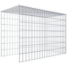 Gabiona - Gabiondeco - Gabion - Element de prolongation en hauteur et en longueur 100 cm x 70 cm x 50 cm (l x h x p). maille 5 x 10 cm. Spirale.