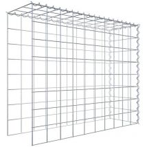 Gabiona - Gabiondeco - Gabion - Element de prolongation en hauteur et en longueur 100 cm x 80 cm x 30 cm (l x h x p). maille 10 x 10 cm. Spirale.