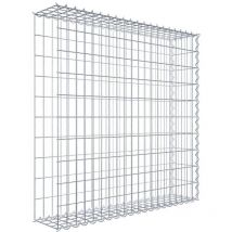Gabiona - Gabiondeco - Gabion - Element de prolongation en longueur 100 cm x 100 cm x 20 cm (l x h x p). maille 5 x 10 cm. Spirale. Avert.: il manque