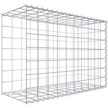 Gabiona - Gabiondeco - Gabion - Element de prolongation en longueur 100 cm x 70 cm x 40 cm (l x h x p). maille 10 x 10 cm. Spirale. Avert.: il manque
