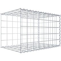 Gabiona - Gabiondeco - Gabion - Element de prolongation en longueur 80 cm x 50 cm x 50 cm (l x h x p). maille 10 x 10 cm. Spirale. Avert.: il manque