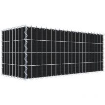 Gabiondeco - Gabion a végétaliser avec toile non-tissée 100 cm x 40 cm x 40 cm (l x h x p). maille 5 cm x 10 cm. spirale - Made in Germany