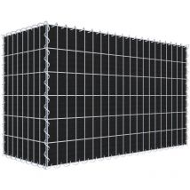 Gabiondeco - Gabion a végétaliser avec toile non-tissée 100 cm x 60 cm x 40 cm (l x h x p). maille 5 cm x 10 cm. spirale - Made in Germany