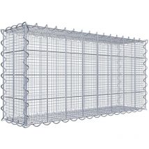 Gabiondeco - Gabion à mailles très fines pour gravillon 80 cm x 40 cm x 20 cm (l x h x p). maille 10 x 10 cm. spirale - Made in Germany