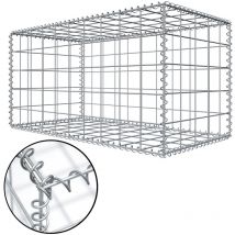 No Brand - Niederberg Metall Gabion en pierre 100x50x50 mw 10x10 Cage métallique Déco Jardin