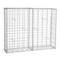 Estexo - Gabione Steingabionen Steinkorb Wand Drahtkorb Draht Mauer 20 Cm Tief 5x10 Cm 100x80x20cm