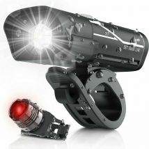 Gabrielle 1000 Lumen wiederaufladbares USB-Fahrradlicht-Set, 3 LED-Fahrradscheinwerfer, superheller Scheinwerfer, IPX5, wasserdicht,