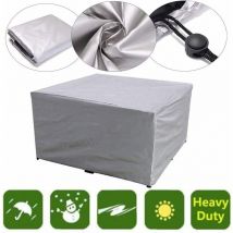 210D Oxford Fabric Outdoor Silver Furniture Cover Garden Waterproof Dust Protection 18018090cm - Gabrielle