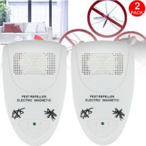 Gabrielle - 2PC Ultraschall-Mäuse, Ratte, Mücken, Kakerlaken, Schädlingsbekämpfungsmittel, Heimlager