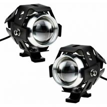 Gabrielle - 2pcs 125W Phare Moto Feux Additionnels led Phares Avant Moto Anti Brouillard Projecteur Spot led Moto 3000LM U5 Etanche pour Moto Quad