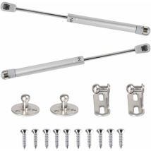 GABRIELLE 2pcs Ressort à Gaz 100N Vérins à Gaz Hydraulique Bras Pneumatique pour Levage Amortisseur à Gaz 90 Degres avec Vis Charnière Porte Placard