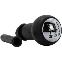 5-speed gear knob for Peugeot 206 207 307 308 407 Partner Citroën C2 C3 C4 C5 Berlingo 2403.CN 2403CN, Black and Silver - Gabrielle