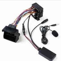 Gabrielle - Adaptateur de musique pour voiture, appareil avec Microphone, mains libres, Bluetooth, aux, compatible 5.0 pour Audi A4 B7 TTs tt A8 R8