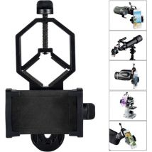 Adaptateur de télescope numérique universel rotatif à 360° pour smartphone, pour jumelles, monoculaires, monoculaires, trépieds, microscopes et