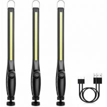 Baladeuse led Mecanicien Lampe Atelier Chantier Rechargeable Lampe Garage Magnetique Lampe de Travail Aimantée led Portable Rechargeable Puissante [3