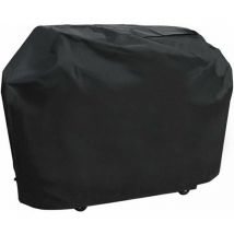 Famille - gabrielle Bcc Gas Grill Cover, Black Oxford, 100% Waterproof and Windproof, with Drawstring for Ground Mounting (m, 150 x 100 x 125 cm)