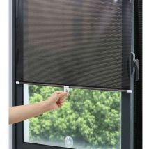 Gabrielle Blackout Roller Blinds No Drilling, Retractable Sun Shades, Suction Cup Roller Blind, Blackout Curtains, for Car/Office Windows, 50 x 125 cm