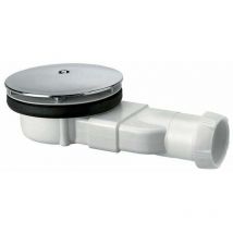 Bonde de douche extra-plate dôme abs 30720138, blanc, - Gabrielle