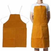 Gabrielle Cowhide Aprons for Welding, Heat Insulation, Protection, Welder, Blacksmith, 70 x 100 cm