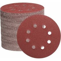 Disques a Poncer 125mm 105pcs Disque de Ponçage pour Ponceuse Excentrique, pour Polir le Bois aussi le Métal(15pcsXGrain Abrasif de