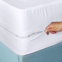GABRIELLE Drap-housse imperméable à six faces, protège couvre-lit, housse de matelas imperméable avec fermeture éclair, 180X200X30cm