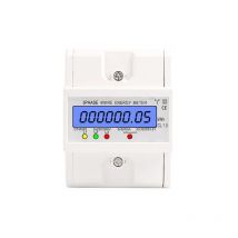 Dreiphasiger 4-Leiter-Energiezähler, 220/380 v, 5–80 a, Stromverbrauch, kWh-Zähler, DIN-Schienen-Installation, digitaler elektrischer Energiezähler