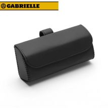 Gabrielle - tui à lunettes de soleil de voiture, boîte de rangement de lunettes en cuir multifonctionnelle, adapté au clip de lunettes de pare-soleil