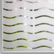 Gabrielle - Film pour Fenêtre Intimité Givré Auto-Adhésif Fenêtre Autocollant Pas de Colle Statique Cling Film de Verre Opaque Protection uv Motif