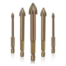 Gabrielle - Foret Carrelage Verre Ceramique betterlife,Outil de perçage Universel Efficace,forets multifonctionnels en carbure cémenté en Croix,5