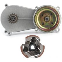 GABRIELLE Kit d'embrayage de bote de vitesses, botier de tambour 14T adapté aux pièces de Mini Pocket Quad Dirt Bike 47cc 49cc
