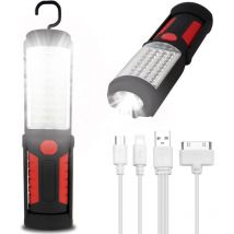 Gabrielle - Lampe d'inspection Lampe led Rechargeable, Lampe de Travail led Rechargeable Avec Magnétique Lampe de Torches de led Lampe D'inspection