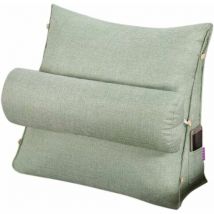 Gabrielle Lese- und Fernsehkissen, Rückenkeilkissen mit verstellbaren Taschen, dreieckiges Rückenkissen, Nackenstützbettkissen, Sofa-Restkissen,
