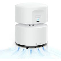 Gabrielle - Mini aspirateur de bureau, rechargeable par usb, autonomie de 120 minutes, fonction d'arrêt automatique, aspirateur à main sans fil à 360