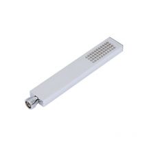 Gabrielle Rectangular One-Piece Shower Head, Copper Plated Straight Face Hand Shower, 219 x 35 x 15 mm