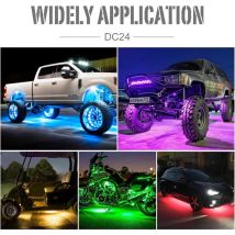 Gabrielle - Rock Lights Wasserdichte Auto-Neon-Unterleuchtungs-Licht-Sets, Auto-Chassis-Unterleuchtungslicht für die dekorative Atmosphäre des