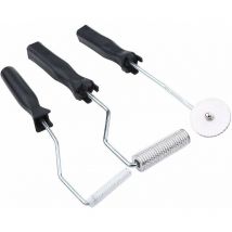 Rouleau Débulleur, 3pcs Rouleau de Stratification Rouleaux Résine en Fibre de Verre Bubble Paddle Roller pour frp Elimination de Bulle d'Air