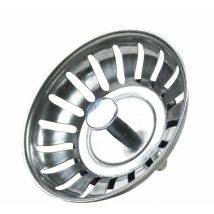Famille - gabrielle Stainless Steel Kitchen Sink Stopper - Universal Kitchen Sink Filter (Diameter: 79mm), 18 Slot Sink Drain, Blocking Kitchen Sink