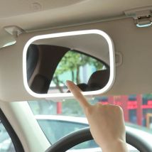 Gabrielle Universal Car Sun Visor Mirror, Dimmable led Car Makeup Mirror, led Light, Automotive Interior Rearview Mirror with led Light, Spain,