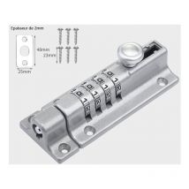 Gabrielle - Verrou De Porte à Code, 4 Roues Recodables Verrouillage Portail Résistant à L'eau Combinaison Sans Clé Serrure Avec Vis