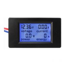 Gabrielle - Voltmètre avec affichage lcd, ampèremètre 12V indicateur de testeur, alimentation en courant de tension alimentation numérique dc 6,5