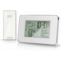 Linduxe - gabrielle Wireless Weather Station, Indoor Outdoor Hygrometer, Thermometer with Outdoor Sensor, lcd Display, Digital Temperature and