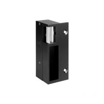 Effeff - Gâche électrique pour serrure verticale applique Noir 52 Droite a émission de courant 120 52