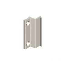 Gâche équerre de châssis coulissant sorgho Argent 70 Argent 70