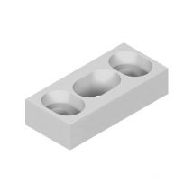 La Croisee Ds - Gâche haute pour verrou dator laquée blanc RAL9010 DS6866-036